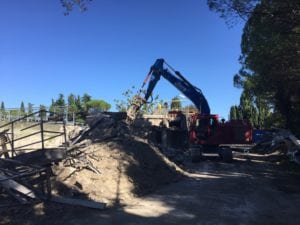 Demolizione scavi movimento terra cemento depuratore Marecchiese Rimini
