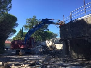 Demolizione smaltimento cemento depuratore Marecchiese Rimini