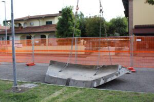 Demolizione del Serbatoio pensile acquedottistico di Bagnara di Romagna