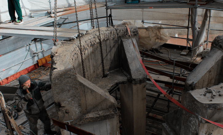 Demolizione del Serbatoio pensile acquedottistico di Bagnara di Romagna